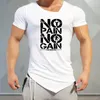 Muscle Guys Mode Fitness T-shirts Bodybuilding Marque Gym Vêtements Coton Hommes À Manches Courtes T-shirt T-shirts D'entraînement 210706