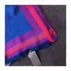 Scarf Woman Wool Silk Scarves Stripes Fashion Square Sjalstorlek 140x140cm Ingen låda