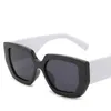 선글라스 2021 패션 트렌드 두꺼운 양면 베이지 여성의 개성 다각형 콘트라스트 안경 레트로 안경