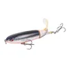 1PCS 품질 Whopper Plopper 100mm / 13.2g 상단 물 포퍼 낚시 유혹 하드 미끼 흔들림 부드러운 꼬리 낚시 태클 PPIGG 571 x2