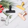 200Pcs Food Storage Stainless Steel Chip Bag Clips Kitchen Food Sealing Bag Fresh Food Seal Sealing Clamp Clip