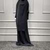 Ethnic Clothing Wepbel Full Cover Prayer Muslim Abaya Ramadan Large Swing Solid Robe Suit Dress Women Hijab Djellaba Khimar Islamic