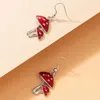 Hoop & Huggie Mushroom Drop Earrings Jewelry Metal Dangle For Women Party Gifts