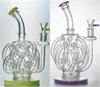 Super Recycler Vortex Glass Bong pipa ad acqua Dab Rig Narghilè Tornado Cyclone Rigs 12 Recyclers Tube 14mm Joint Bong con Heady Bowl