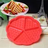 Wholesale forma de coração waffle moldes 5-cavidade silicone forno panela assando biscoito molde bolo muffin ferramentas de cozinha acessórios de cozinha suprimentos