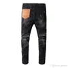 2021 Mens Jeans Angustiado Motociclista Jean Rock Skinny Slim Rasgado Buraco Carta Top Quality Marca 8 Cores Denim Calças Tamanho 28-40