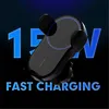 Car Wireless Charger Holder 15W Qi Fast Charging Universal Multifunctional Intelligent Black Mobile Phone Air Vent Mount Smartphone Stand Cellphone Bracket