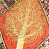 Sciarpa di twill Sciarpa di seta Donne Maschera da albero Stampa Sciarpe quadrate Sciarpe di Moda Fas Moda Foulards Foulards Grande Scialli Hijab Negazzino 130 cm * 130 cm