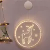 2021 Christmas lights 3D hanging lights room decoration modeling bedroom holiday decorations window star string lights