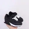 Nike Air Max 90 2018 Bebek Erkek Bebek Kız Çocuk Gençlik Çocuk 350 ayakkabı Koşu Spor Ayakkabıları Korsan Siyah klasik 90 Sneakers eur 28-35