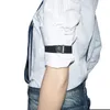 1 زوج الرجال النساء قمصان الأربطة الاكسسوارات قميص الأكمام حاملي الأعمال الأزياء قابل للتعديل شارة مرونة الملحقات XY424