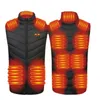 Men's Vests 11 Heating Jacket Winter Warm USB Vest Thermostat Hooded Clothing Smart 5XL Padded Waterproof H V4P6