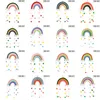 Rainbow Baby Room Decorazione Manuale Weave Cloud Ball Pendenti Camera dei bambini Wall Hanging Home Children Cute Multi Color 14jy G2