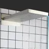 Nickel brossé 50x23 cm robinets de douche salle de bain dans le mur de la piste de douche en cas de pointe bifonctionnelle murale