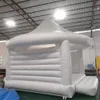 Giant 5x4m witte tent opblaasbaar bruiloft Jumping Bouncy House Castle Party Princess Weddings Bouncing Trampoline te koop Stuur per schip 60 dagen