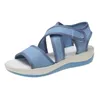 Sandaler Bohemian Style 2021 Summer Women Sticking Low Wedges Heel 45cm Rom Open Toe Platform Sandalis Mujer Piel Shoes 438607864