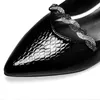ALLBITEFO Size 34-42 Beautiful Ribbon Design Natural Genuine Leather High Heels Fashion Women High Heel Shoes Women Heels Shoes 210611