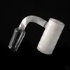 Milky quartz banger Nail Smoke Flat Top Domeless Nails 14mm 18mm Male Female Dab Rig for glass bong