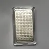 10 barras no magnéticas Royal CA Art plateadas en plata, 50 x 28 mm, barra decorativa de monedas de 1 OZ con diferente número de serie láser 9323228