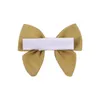 Prinsess Bow Hair Clips for Girls Barrettes Baby Kids Cloth Hairpins Toddler Bowknot Clippers Children Headwear Hair Accessories Solid Color YL2451