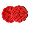 Utensilios para hornear Cocina, Comedor Bar Hogar Jardín Creativo Tipo de flor Práctico Waffle de alta calidad Sile Mod Resistente al calor Niños Diy Cake Biscuit K