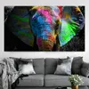 Paintings RELIABLI Colorful African Elephant Canvas Painting Wall Art Animal Oil Huge Size Prints Posters For Living Room299H