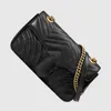 2021 Marmont Bag Crossbody Bag Women Women Womens Handbags Messenger Bags Leather Clutch Propack Wallet YMB02