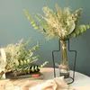 Ghirlande di fiori decorativi 1pc Stachys Foglia di erba Combinazione Bouquet per la casa fai da te Composizione floreale Materiale Decorazione della festa nuziale Ar