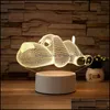 기타 홈 장식 장식용 장식 3D 야간 램프 아크릴 데스크톱 가벼운 소년과 소녀 휴일 선물 장식 램프 침실 침대 옆 테이블 빛