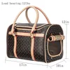 Luxury Pet Carrier Puppy Small Dog Wallet Cat Valise Sling Bag Waterproof Premium PU Leather Carrying Handbag for Outdoor Travel W205j