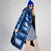 Femmes Puffer Veste Hiver En Plein Air Vestes Parkas Avec Capuche De Mode Noir Long Coupe-Vent Manteaux Femme Épaissir Outwear Taille XL