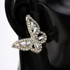 Delicate Butterfly Stud Earring for Women Full Pave Stone Wedding Jewelry Party Fine Accessories Beauty Bow Earrings