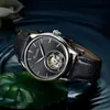 Wristwatches AESOP Luxury Genuine Leather Brand Business Men Watch Real Tourbillon Mechanical Watches Waterproof Sapphire Glass