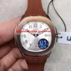 9 Style Dobra fabryka tworzy swobodny zegarek przezroczysty z tyłu mechanicznego 324 Automatyczny ruch U1F Rose Gume Guma Pasek zegarki zegarki na rękę z certyfikatem pudełkowym