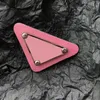 3 Colors Triangle Badge Women Pins Fashion Clothes Hat Accessories pr Designer Letter Printed Brooches for Party