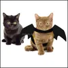 Andere Hundebedarf Haustier Hausgarten Zubehör Anzüge für Hunde Katzen Halloween Party Vampire Schwarz Schöne lustige Spinne gekleidet S J0918 Drop Del