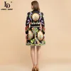 Summer Fashion Skirt Suit Women Elegant Black Jackets and Lemon Flower Print Vintage Mini Skirts 2 Piece Set 210522