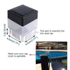 LED Solar Light Post Cap Fence Square Lamp Outdoor Waterproof Lighting for Front Yard Pool Garden Gate Landscaping Resident