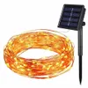 50/100/200/330 LED Solar Flood Lights Outdoor Lamp String Light For Holiday Christmas Party Waterproof Fairy Lights Garden Garland