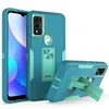 Kickstand Durumda TPU PC 2 in 1 Telefon Koruyucu için MOTO G Saf Kriket Icon 3 Cep Telefonu Kapak