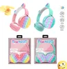 CT-850 Bluetooth-hörlurar Nya Söt Rainbow Earphones Bluetooth Stereo Headset Ultra-lång vänteläge för barn