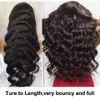 13x6 Body Wave Lace Front Wig Pre zepsuty Brazylijski Ludzki Włosy Peruki Remy Przezroczyste Czołowa peruka dla kobiet