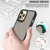 Translucent Anti Fingerprints Acrylic Phone Cases For Iphone 14 14plus 14pro 14 Pro Max 13 13Pro 13promax 11 12 12promax 7 8 plus Soft TPU Hard PC Cover With Package