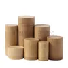 Förseglad Tea Barrel Travel Portable Bamboo Canister Tea Storage Jars Tea Canister Förpackning Lufttäta burkar