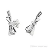 Bijoux de créateur Boucles d'oreilles en argent 925 coeur Boucles d'oreilles fit Pandora Brillant Bows Boucles d'oreilles Boîte d'origine amour Boucles d'oreilles Style européen Murano