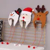 Party Hats Skin-friendly Santa Claus Brushed Long Rope Topper Adult Kids Tree Decoration Hat Lightweight for Christmas