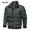 Mannen Jassen Zipper Bomber Groene Jas Mannelijke Windjack Outdoor Military Mode Kleding Herfst Tops 211217