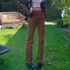 Vintage Corduroy Sweatpants Fall Y2k Broek voor Vrouwen Hoge Taille Harajuku Lange Rechte Broek 90s E-Girl Streetwear 210510