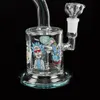 Recycler Glass Beaker Bong Heady Bong mini Dab Rigs Narghilè Pipa ad acqua Olio denso fumo di cera narghilè 14mm Ciotola tubi gorgogliatore