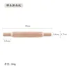 Smooth Wooden Rolling Pin Dumpling Skin Dough Practical Rolling Pin Fondant Cake Baking Kitchen Rolo De Massa Home Tools DG50RP 211008